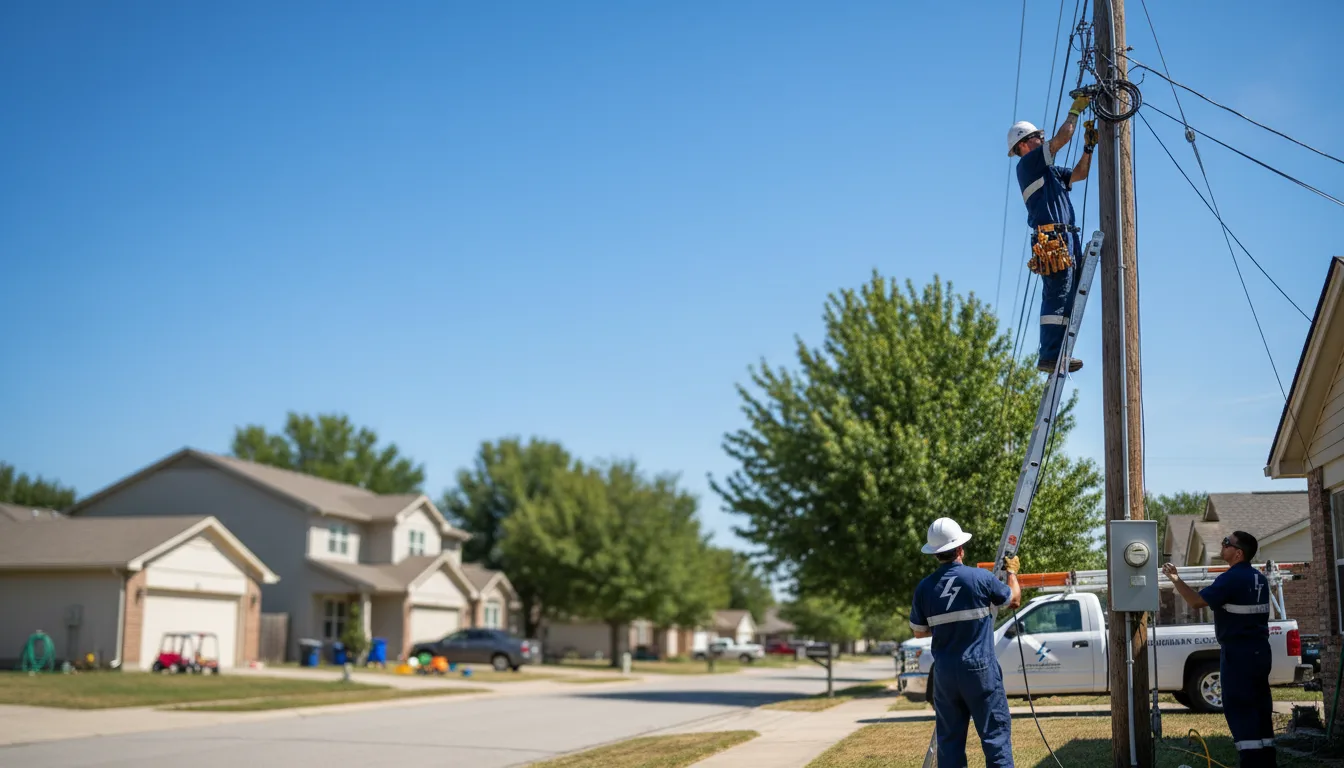Residential electrician providing installation services in Ama, LA